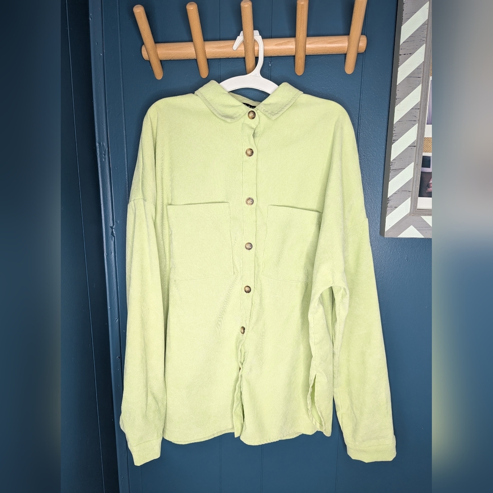 Light Green Button-Up Shirt